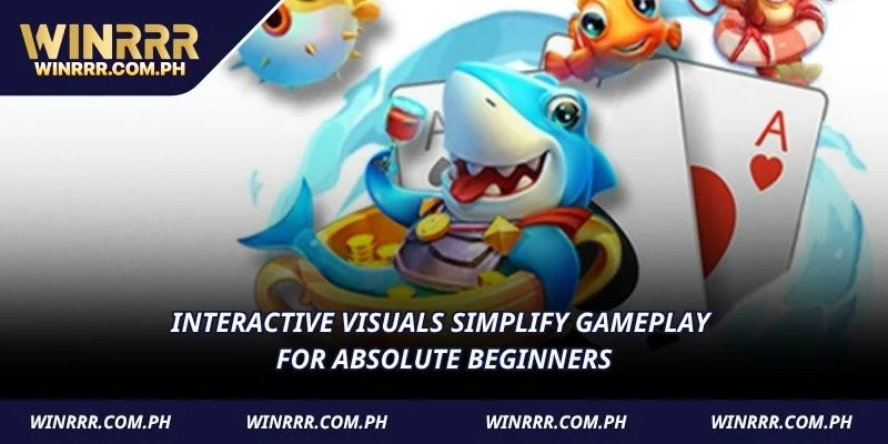 Interactive visuals simplify gameplay for absolute beginners