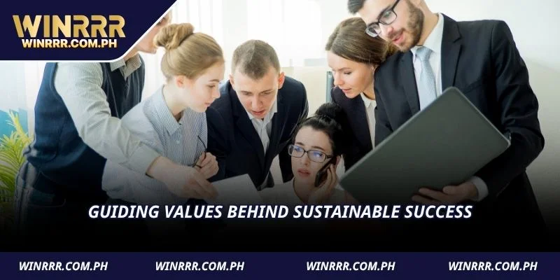 Guiding values behind sustainable success