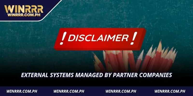 External systems managed by partner companies
