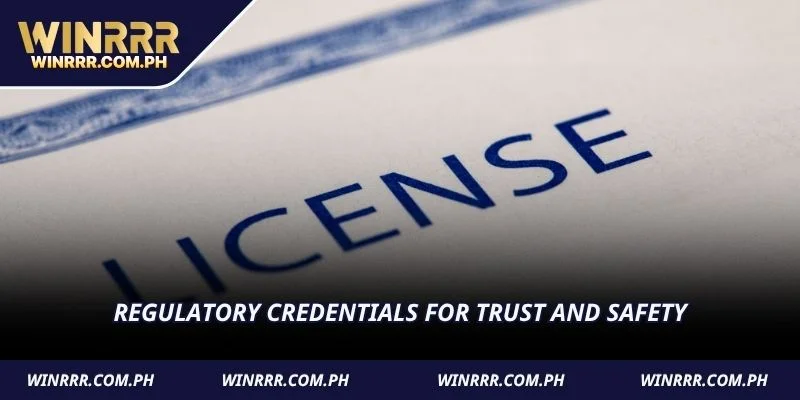 Regulatory credentials for trust and safety