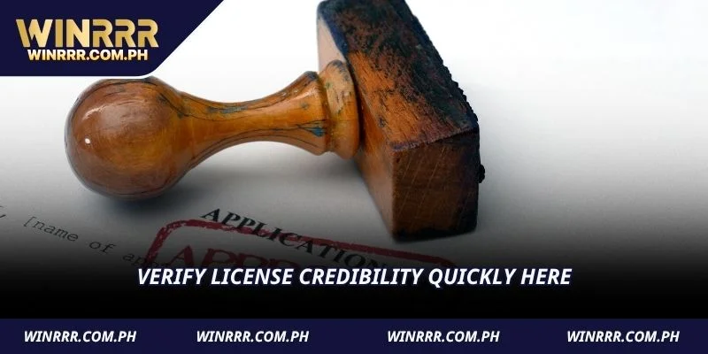 Verify license credibility quickly here